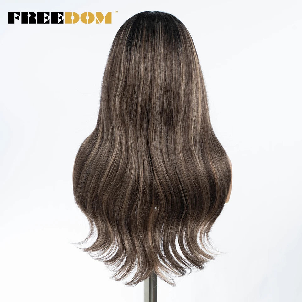 Synthetic Straight Lace Front Wigs With Baby Hair - Various Colors Available