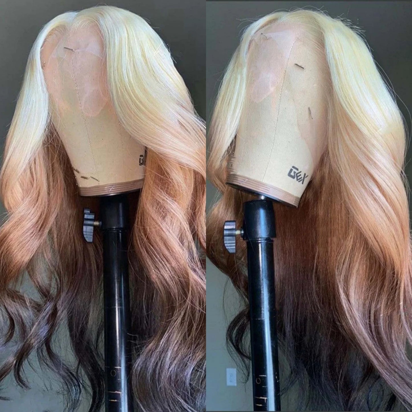 Ombre Synthetic Lace Front Wig , Long Straight or Body Wave Available