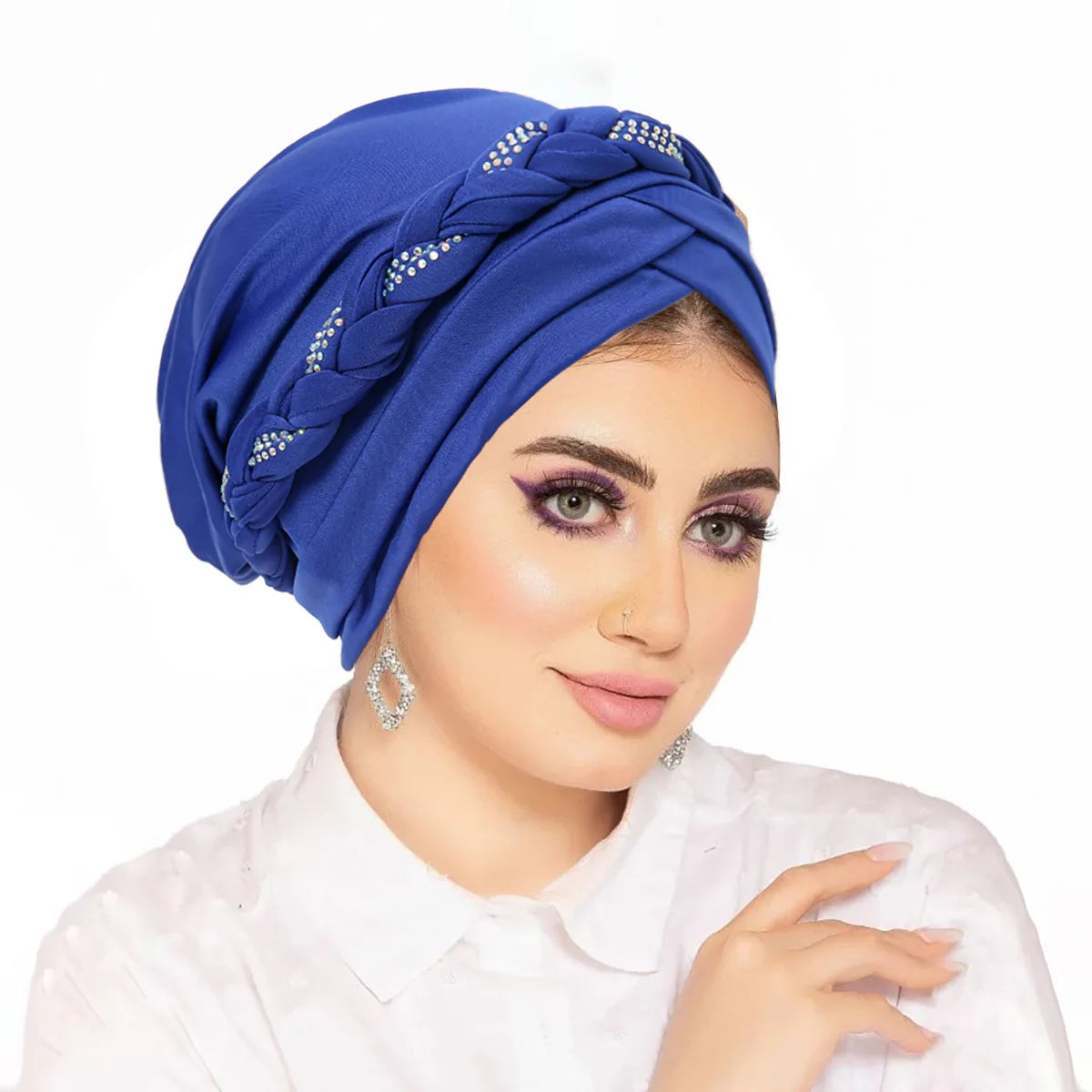 Women's Pleated Turbans in Various Colors