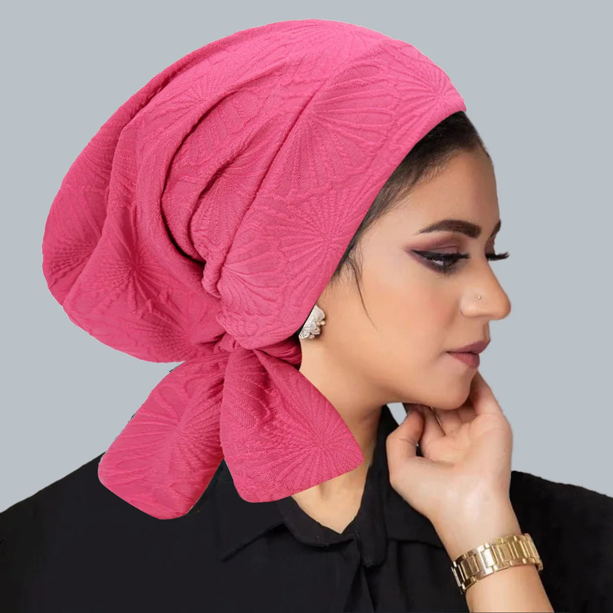 Women's Pleated Turbans in Various Colors