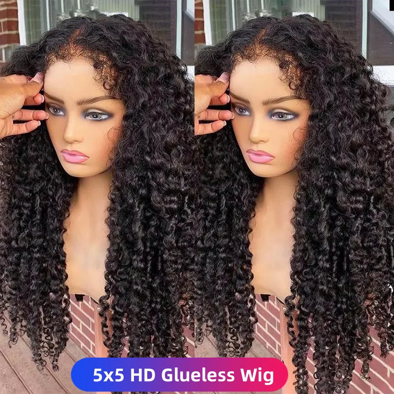 Deep Curly Wave - HD Frontal Wig With 4C Edges