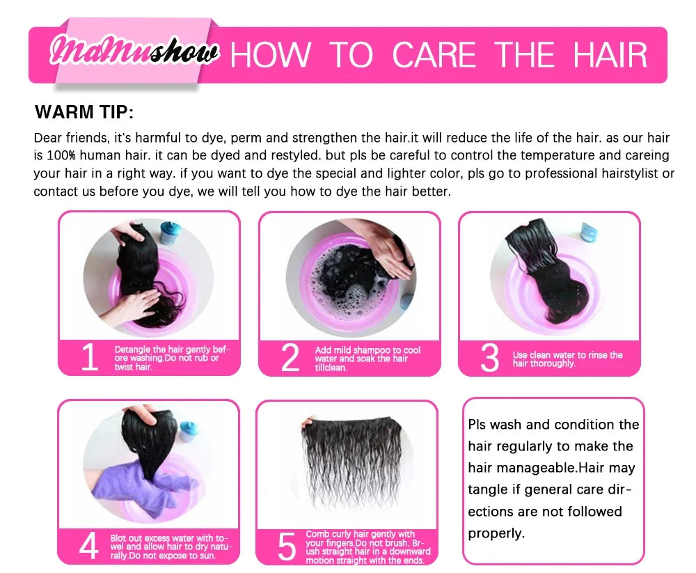 V Part Body Wave Brazilian Human Hair Wigs