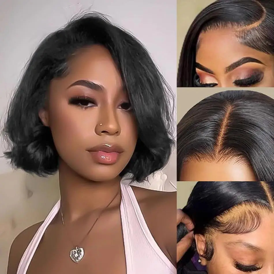 Bob Body Wave  - Preplucked Lace Front Glueless Ready To Wear Human Hair Wig