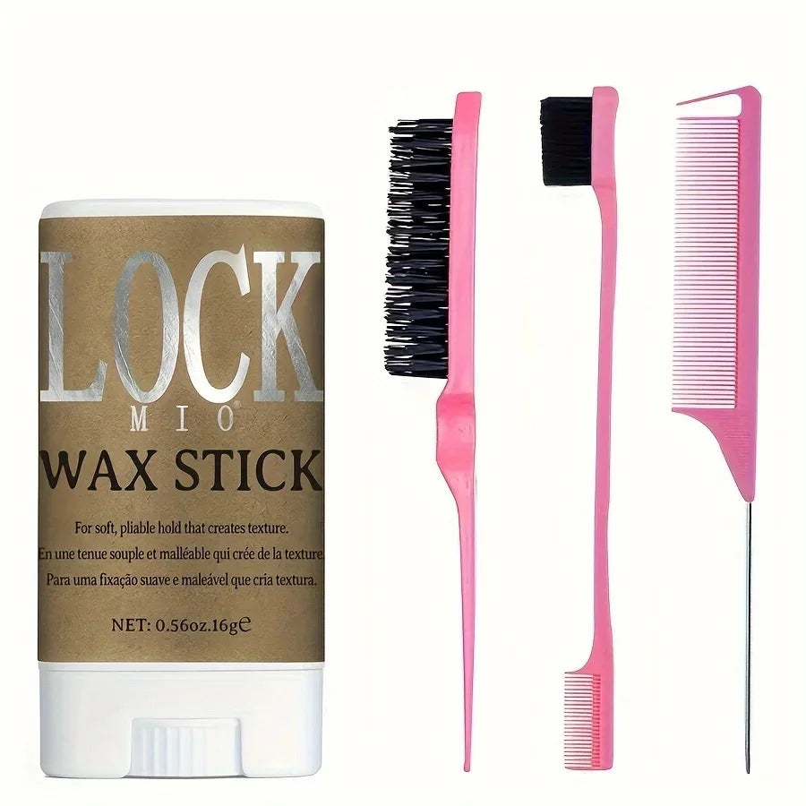 LOCKMIO Hair Styling Wax Stick; Long Lasting Hold Pomade