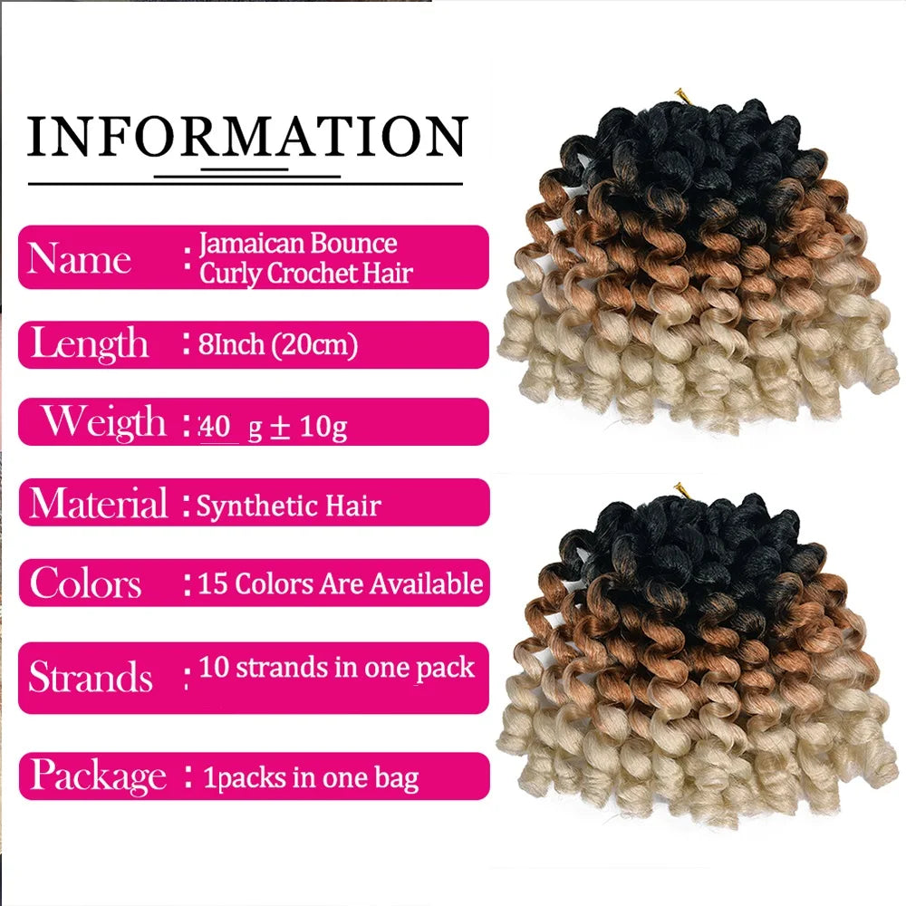 Jumpy Wand Curl Synthetic Crochet Hair