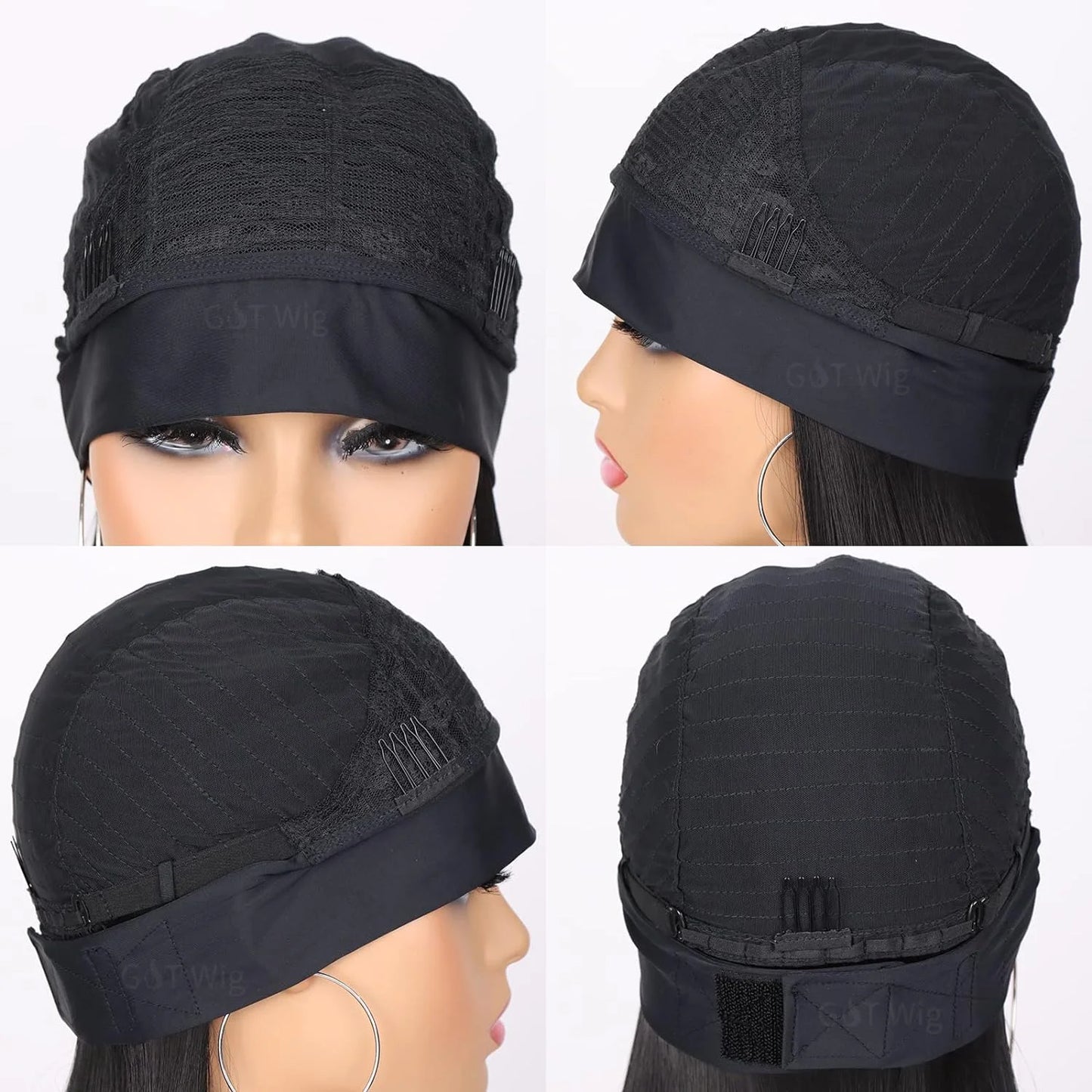 G&T Synthetic Headband Wet and Wavy Curly Wigs
