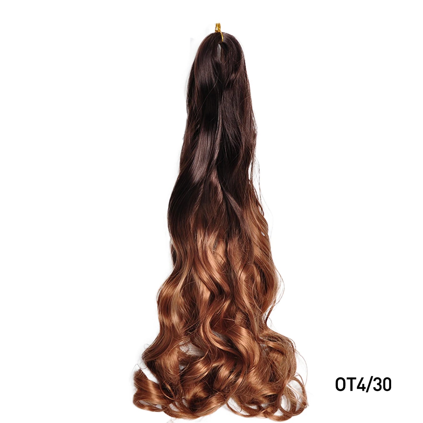 French Spiral Curls Pre Stretched Loose Synthetic Braiding Hair