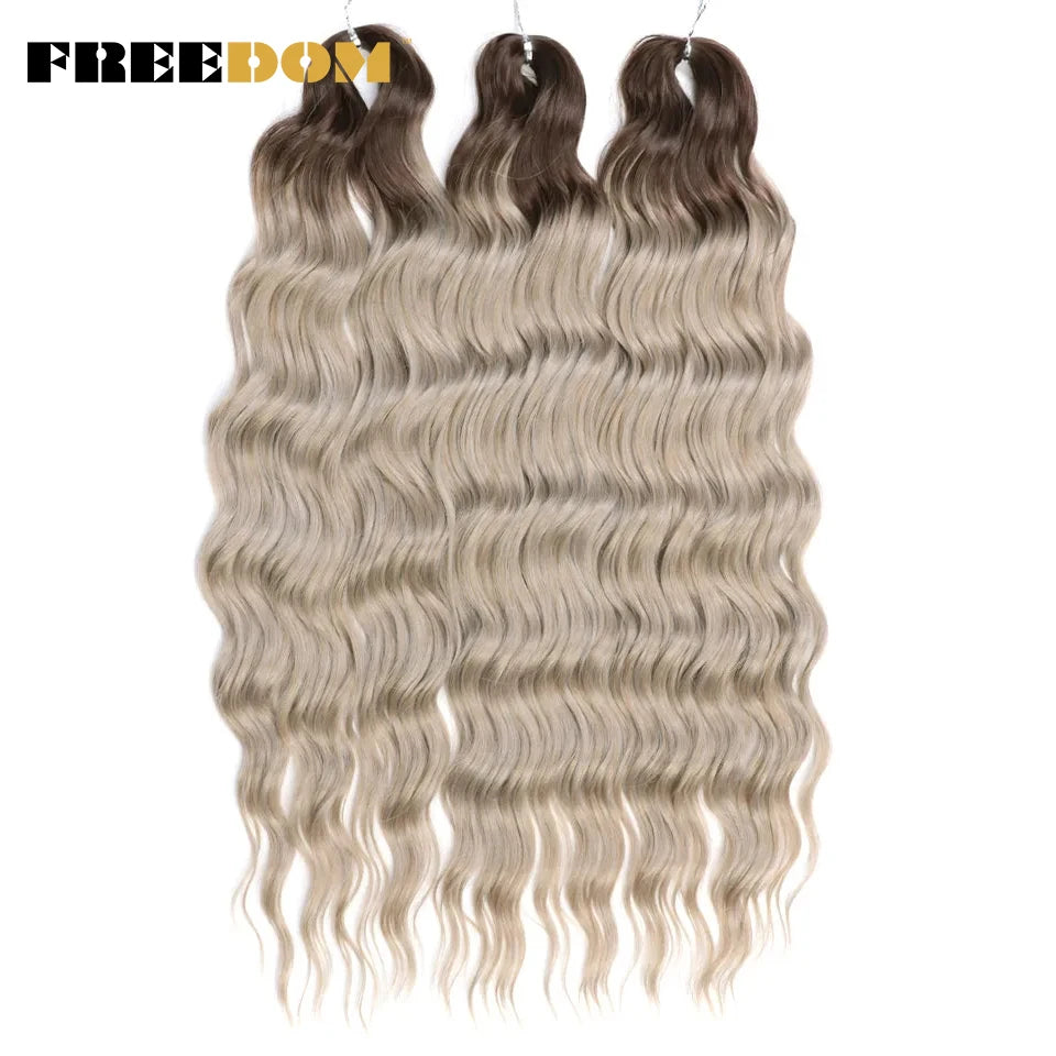 Deep Water Wave Synthetic 24inch Long Crochet Hair