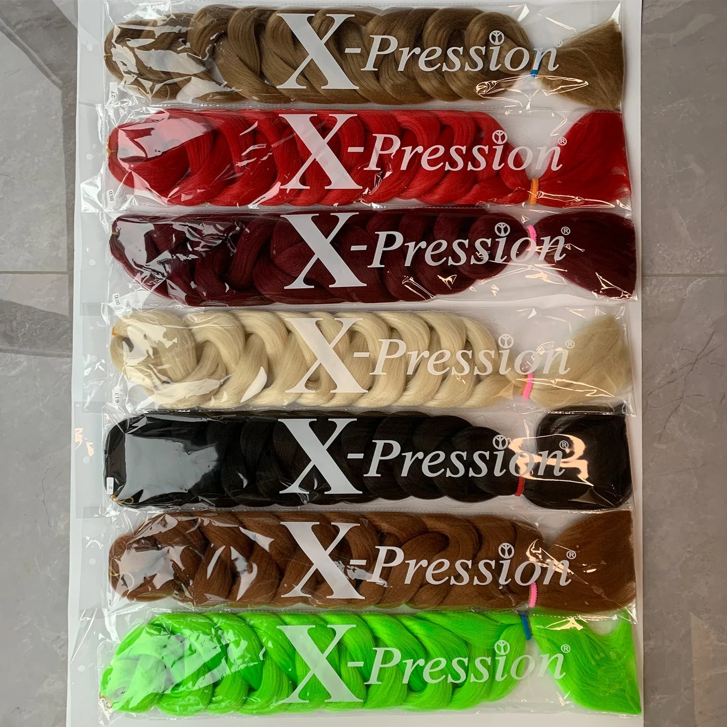 Xpression Pre Stretched Synthetic Braiding Hair - Various Colors Available