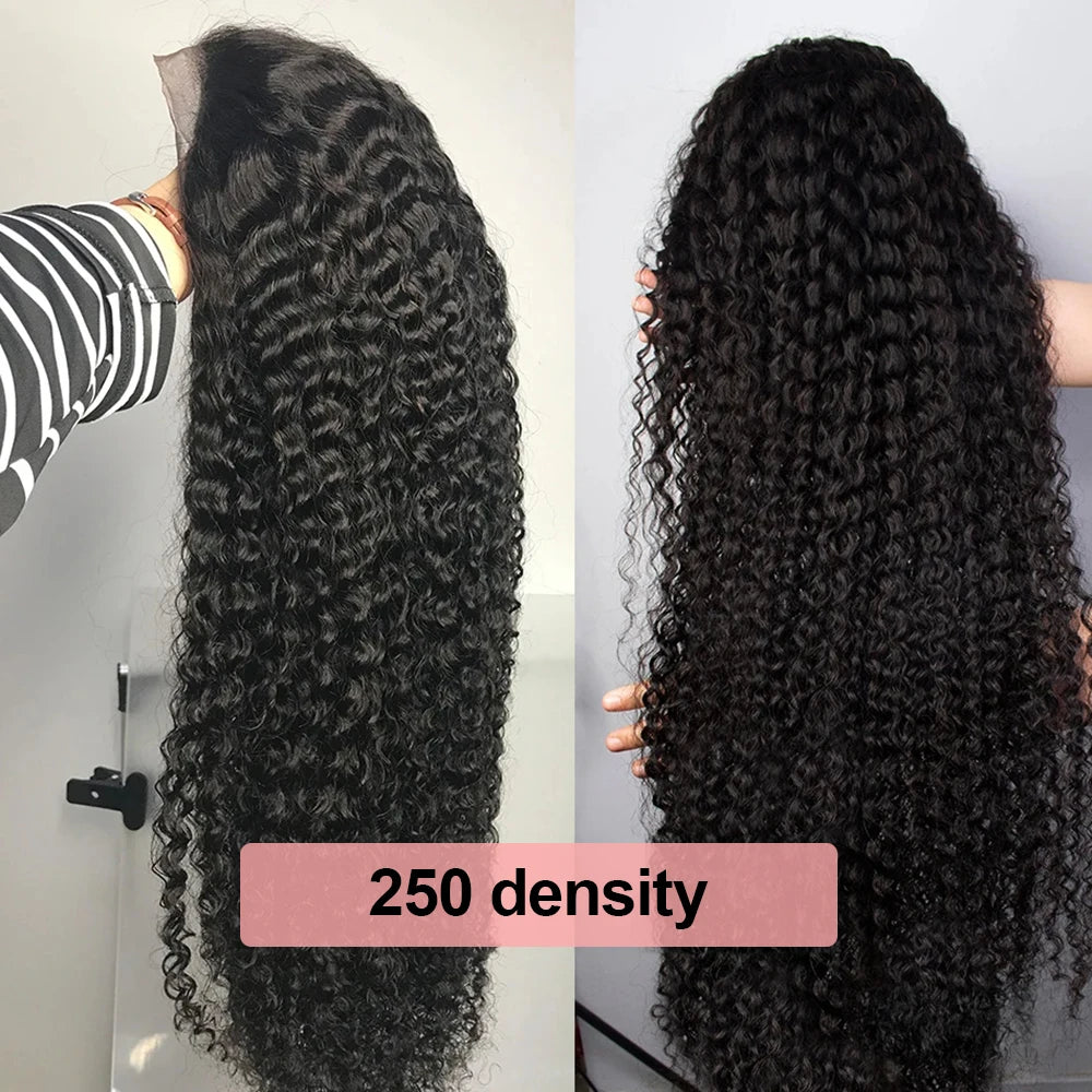 Brazilian Deep Wave Curly - Pre Plucked 360 Lace Front Human Hair Wig