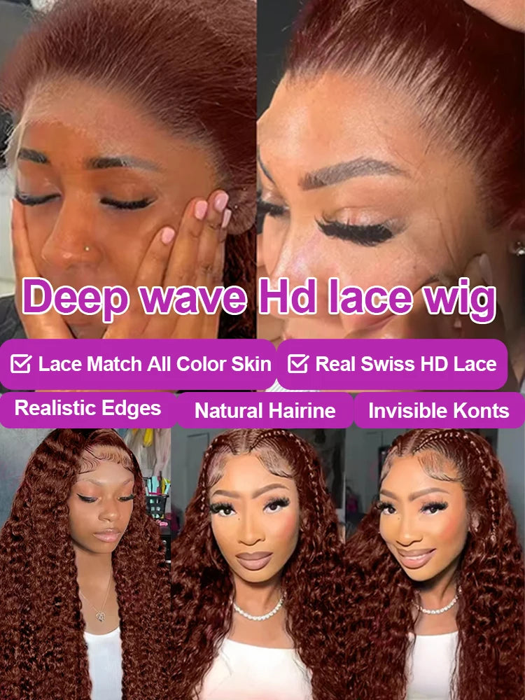 Deep Water Wave Curly - HD Lace Frontal Human Hair Wig