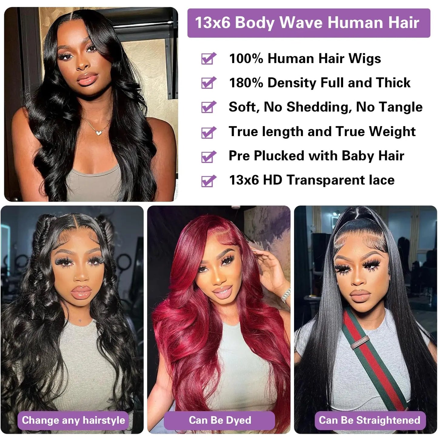 Body Wave - HD Lace Frontal Human Hair Wig