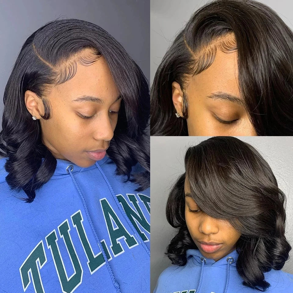 Body Wave Bob - Transparent Lace Frontal Human Hair Wig