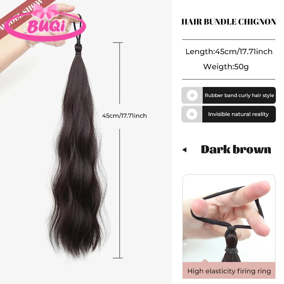 Body Wave Claw Clip On Synthetic Ponytails - Various Options Available