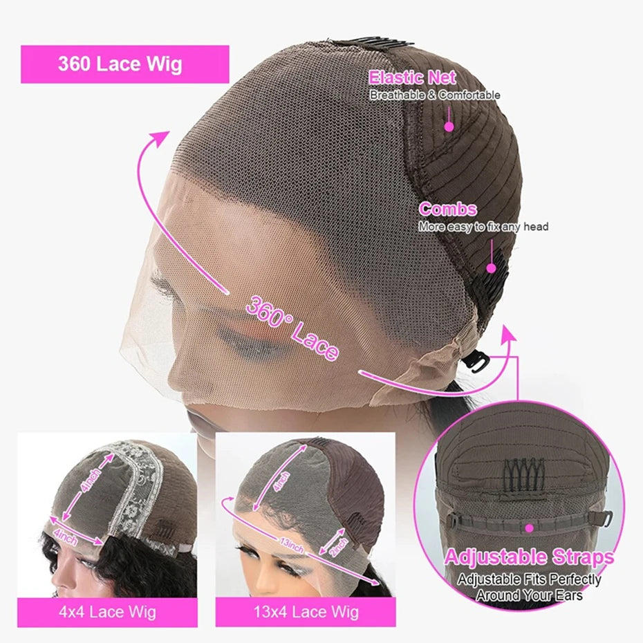 Brazilian Remy Straight - Glueless Human Hair Ready to Wear Wig