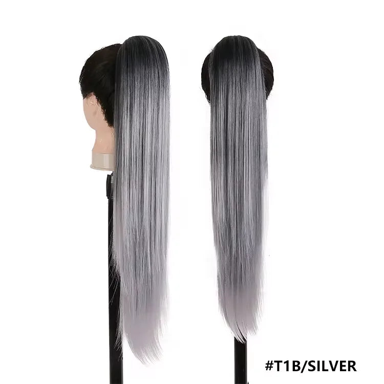 Long Synthetic Clip In Drawstring Ponytails - Various Options Available