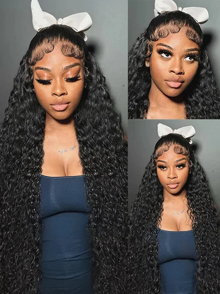 Deep Wave - Glueless HD Lace Frontal Human Hair Wig