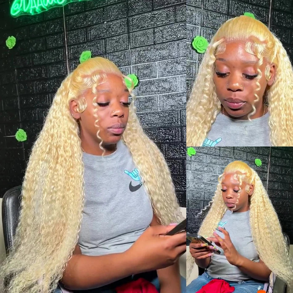 Blonde Deep Wave - HD Lace Frontal Human Hair Wig