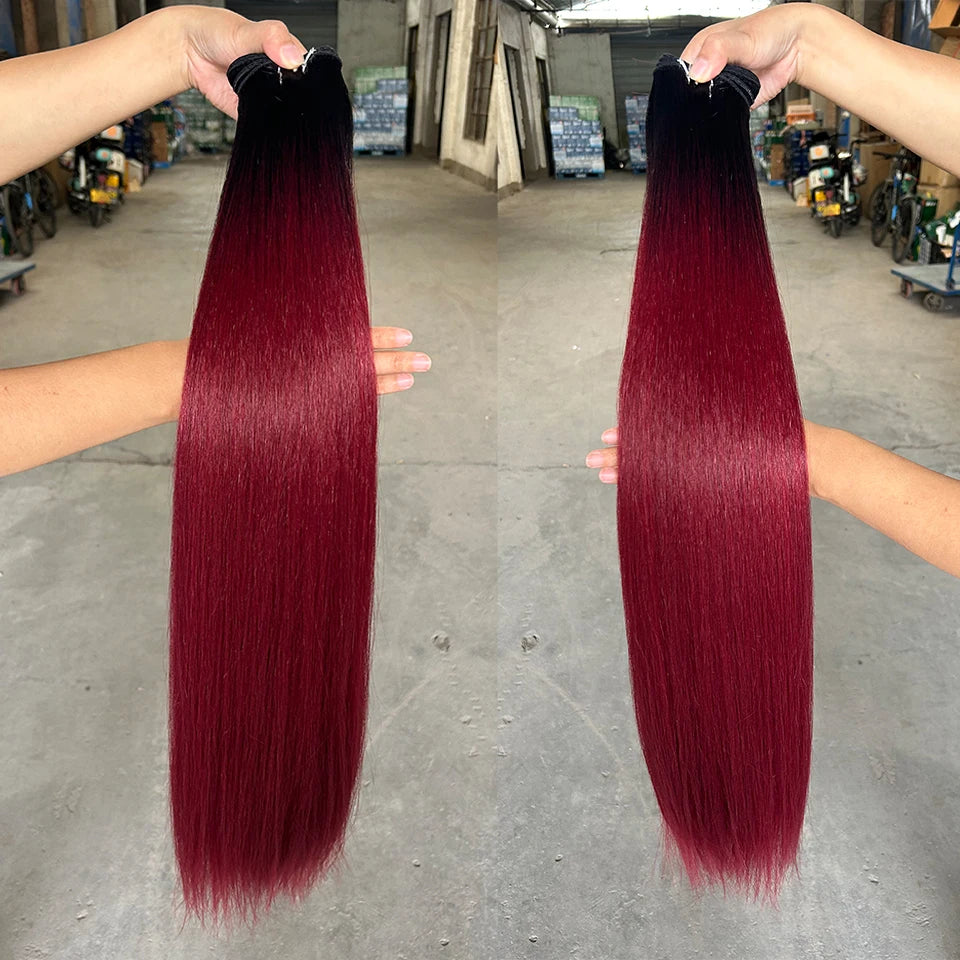 Yaki Straight Synthetic Hair Bundles - Various Colors Available