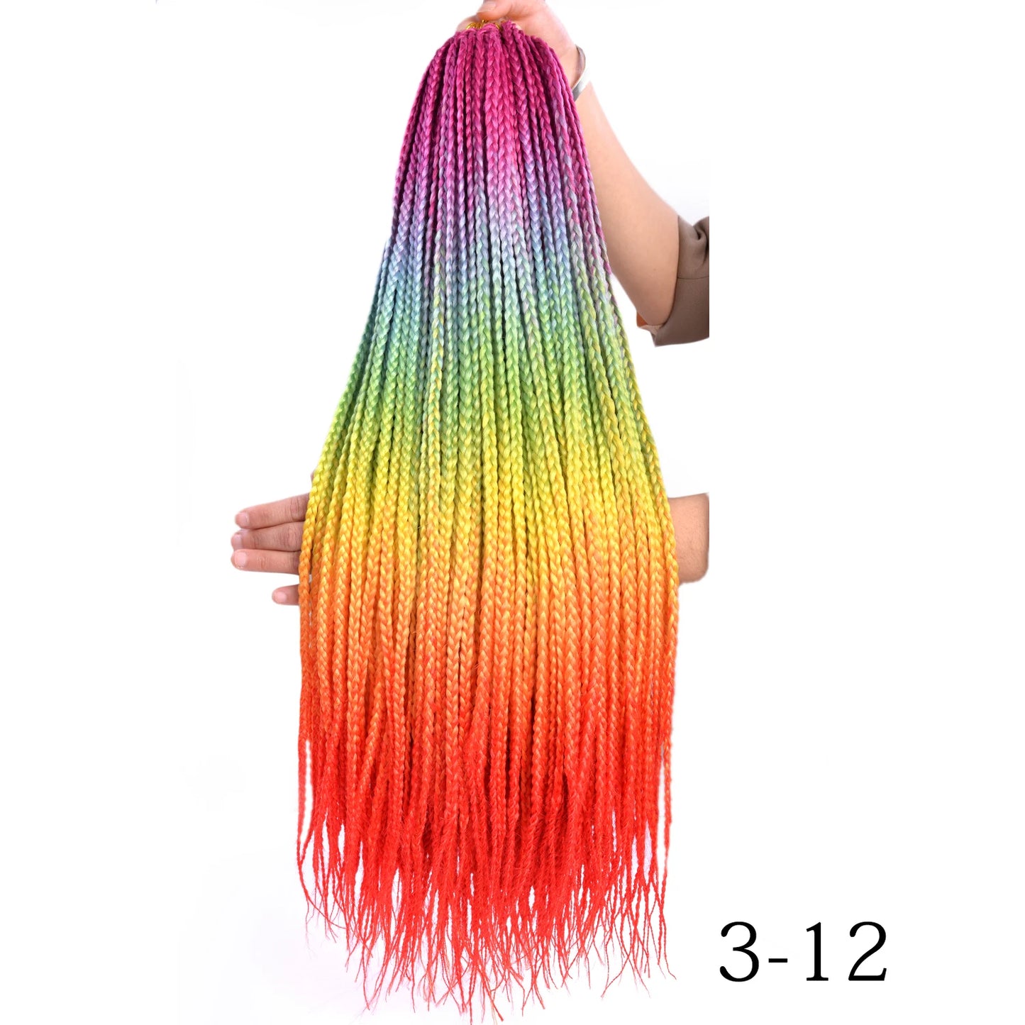 Synthetic Long Pre-Looped Box Braids Crochet Hair