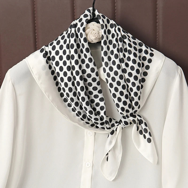 Luxury Print Satin Silk Square Scarfs