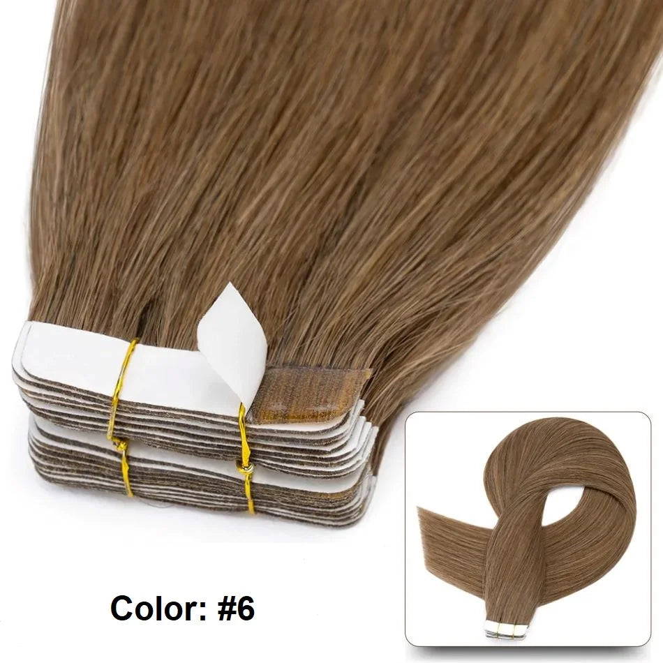Straight - Tape in Human Hair Extensions 20 Pcs