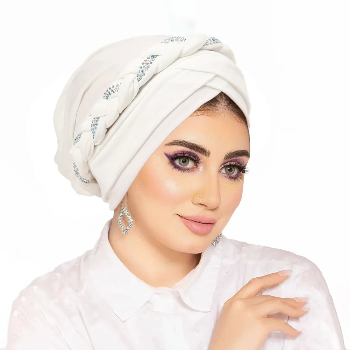Women's Pleated Turbans in Various Colors