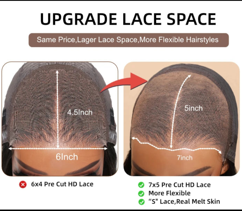 Water Wave Bob Blonde Highlight - Pre Cut Pre Bleached Glueless Human Hair Ready To Wear Wig