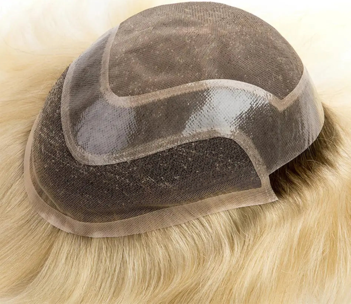 Mono Lace Men's Skin Pu Around Toupee Prosthesis Remy Human Hair Systems - Various Options Available