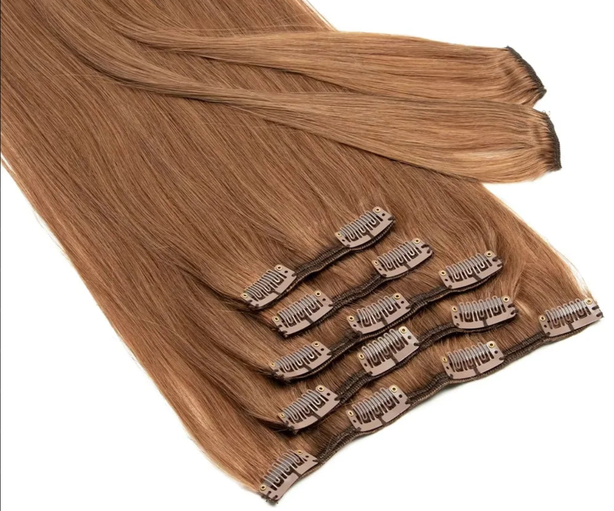 Straight Human Hair Clip Ins - Various Options Available