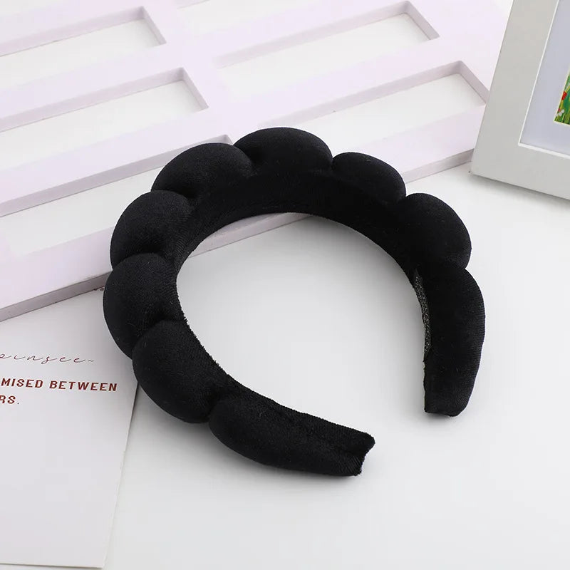 Women's TerryCloth Spa Puffy Sponge Headbands