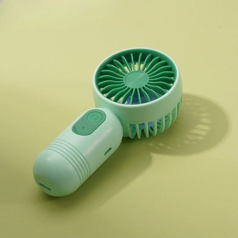 1PC USB Mini Rechargeable Portable Handheld Fan with 3 Speeds