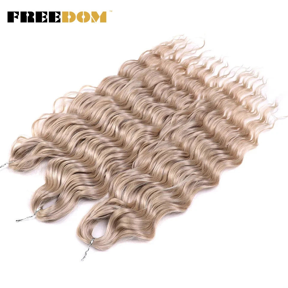 Synthetic Loose Deep Wave Crochet Hair - Various Colors Available