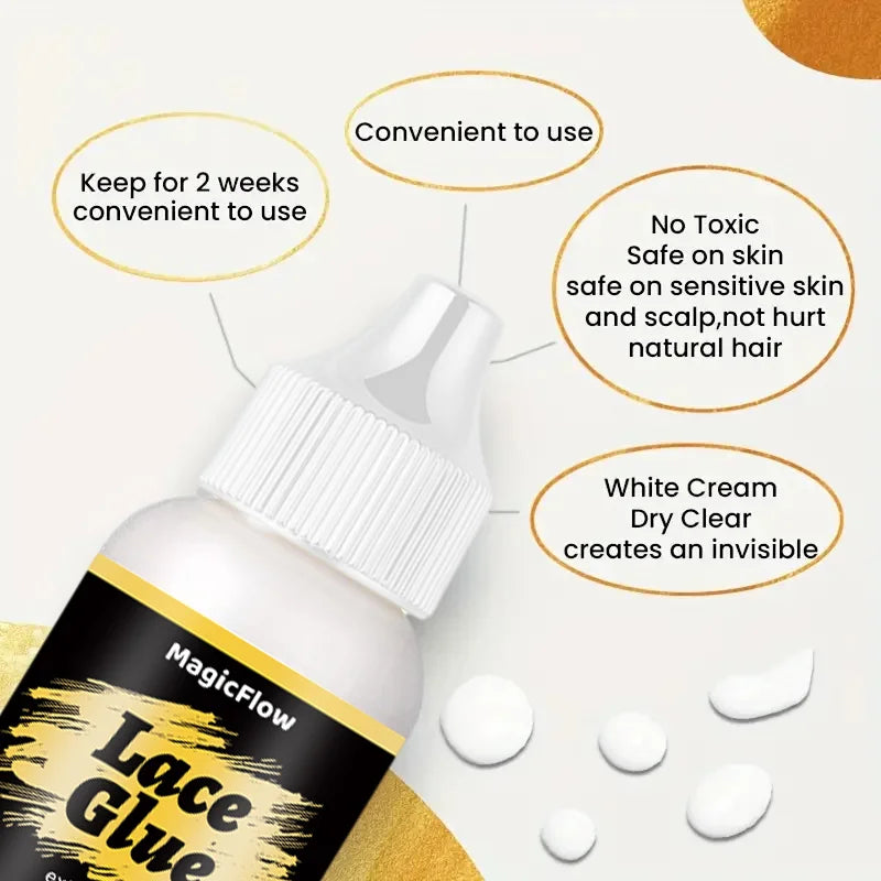 Waterproof Invisible Strong Hold For Wigs -  Super Bonding Adhesive Glue