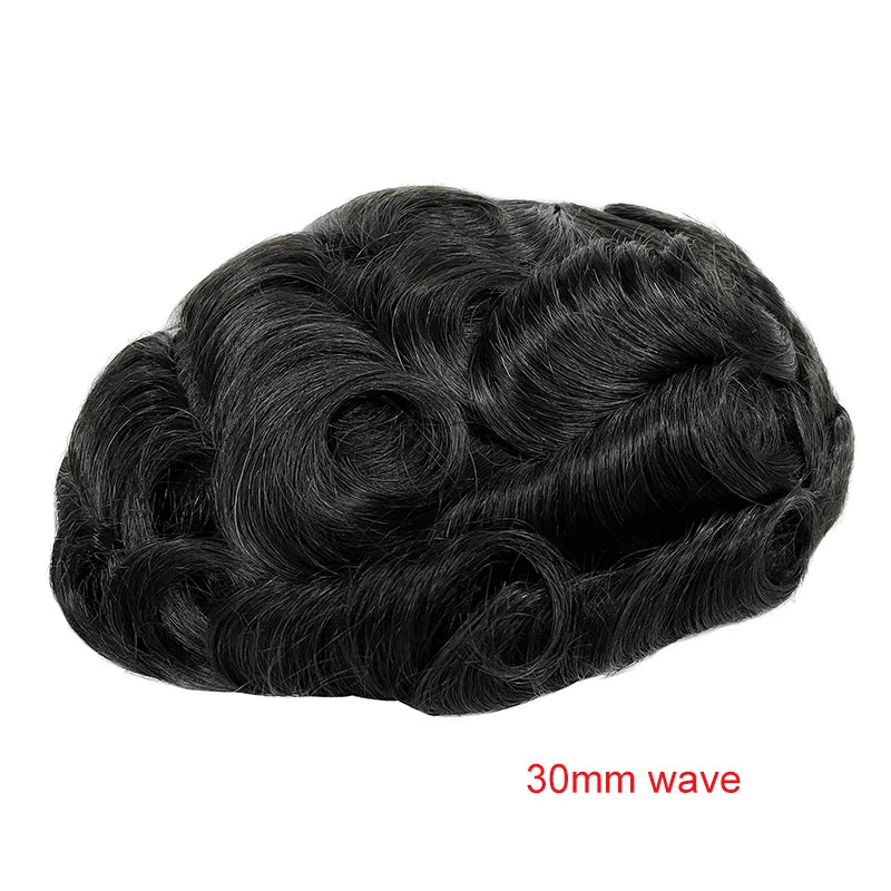 Straight Human Hair Replacement (Toupee) Injection Skin, Hair Capillary Prosthesis
