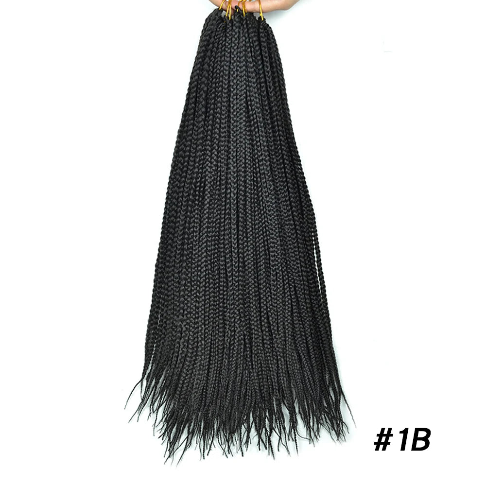 Synthetic Long Pre-Looped Box Braids Crochet Hair