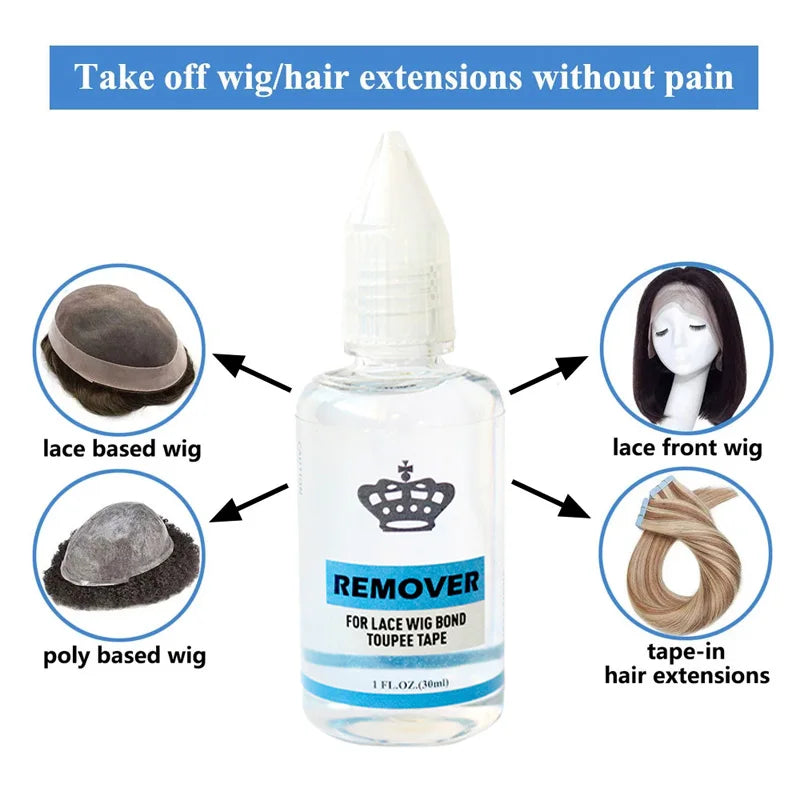 0.5/1oz Silicone Bonding Adhesive Waterproof Glue & Removal For Toupee & Lace Wigs