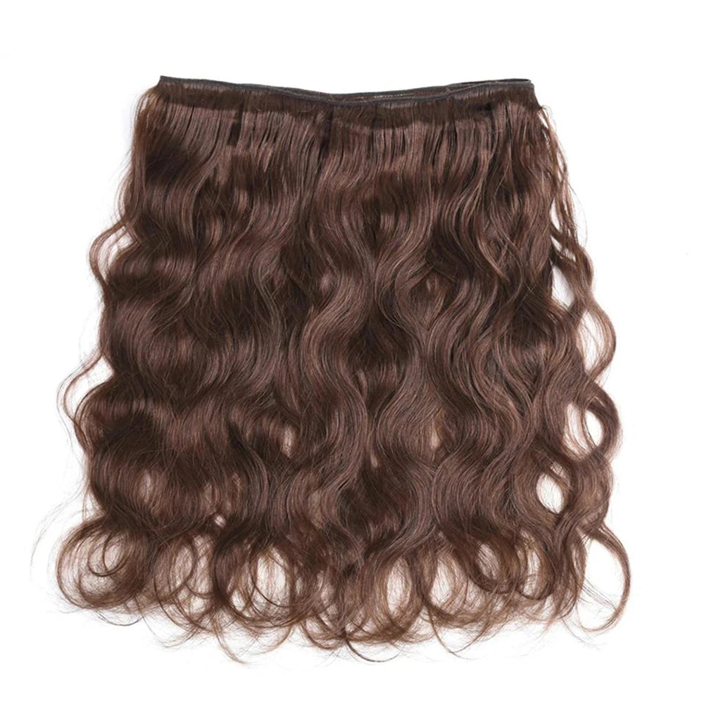 #4 Dark Brown Body Wave Human Hair Bundles