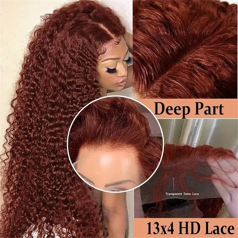 Loose Deep Wave - HD Transparent Lace Front Human Hair Glueless Wig