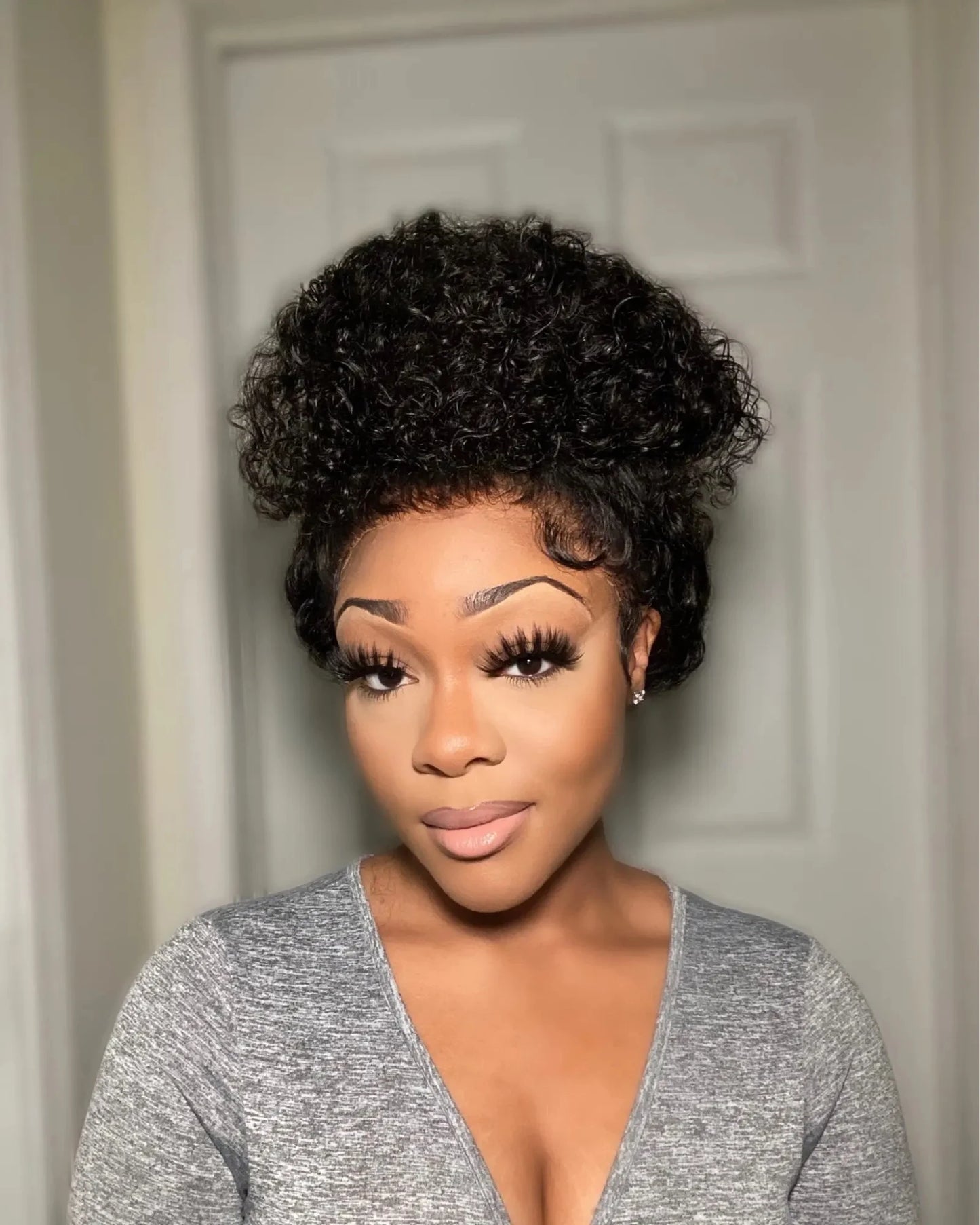 Brazilian Deep Wave Curly - Pre Plucked 360 Lace Front Human Hair Wig