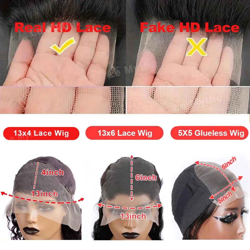 Brazilian Body Wave - Glueless HD Lace Front Wear & Go Human Hair Wig