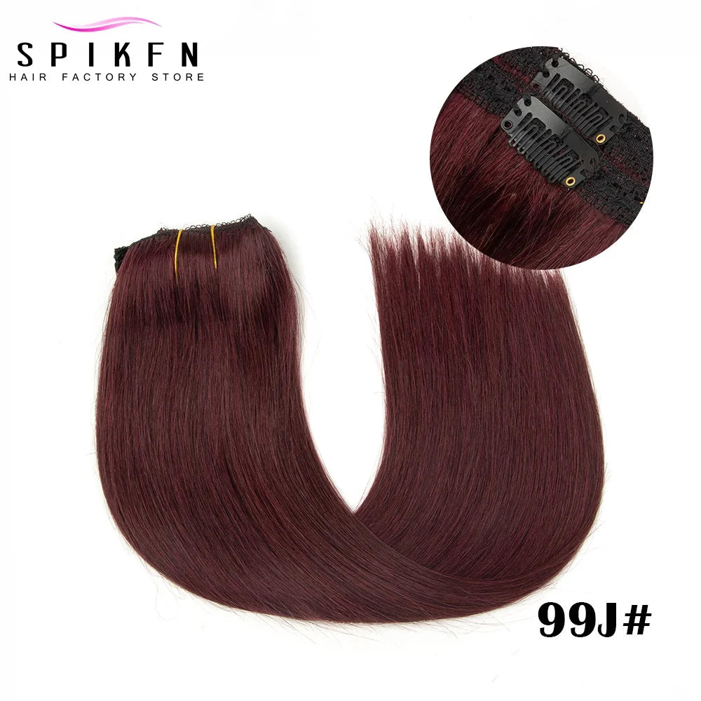 Straight 100% Human Hair Clip Ins - Various Options Available
