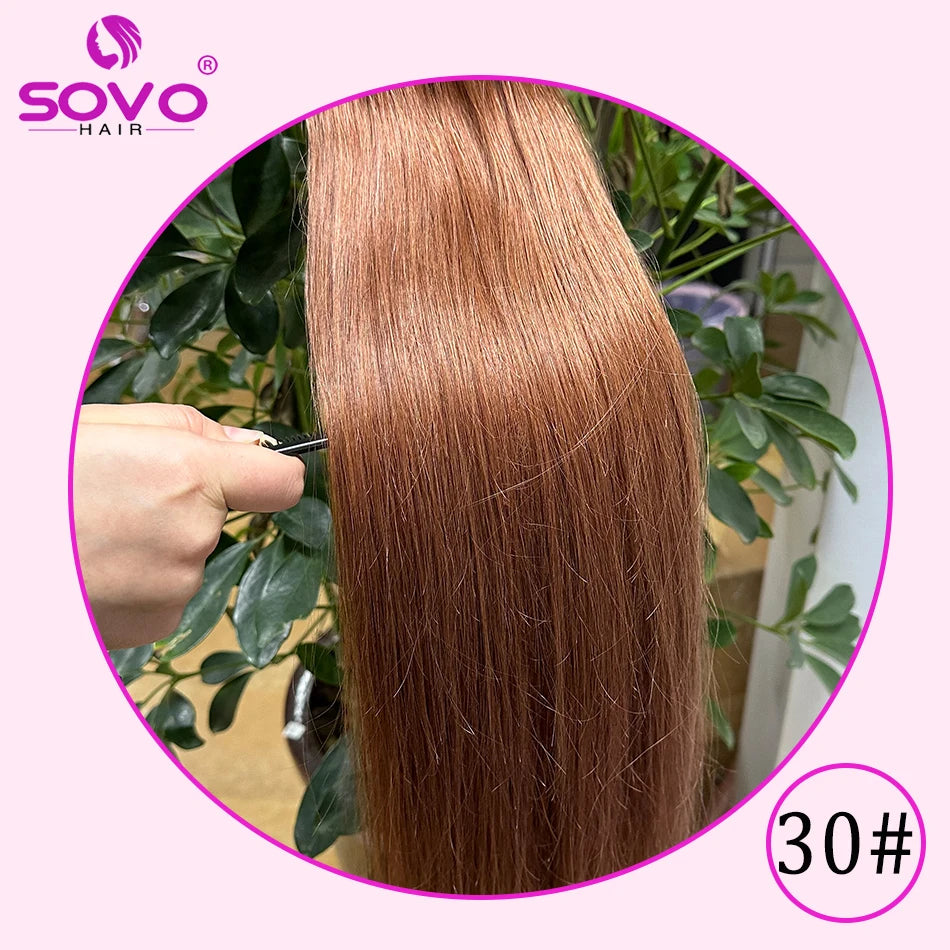 3 Pieces Bone Straight Human Hair Clip Ins