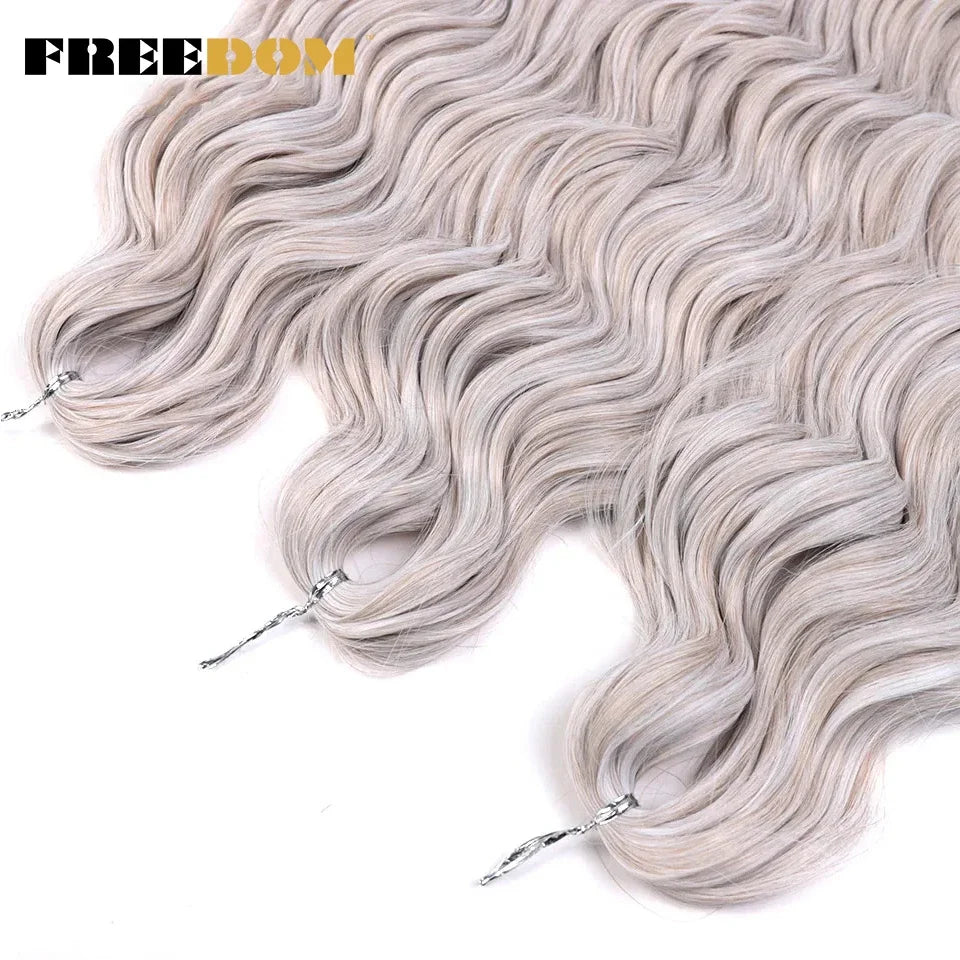 Deep Water Wave Synthetic 24inch Long Crochet Hair