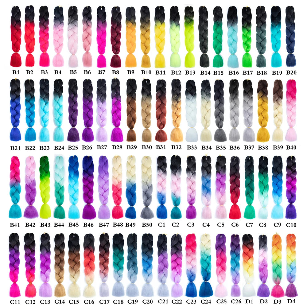 Synthetic Long Pre-Looped Box Braids Crochet Hair