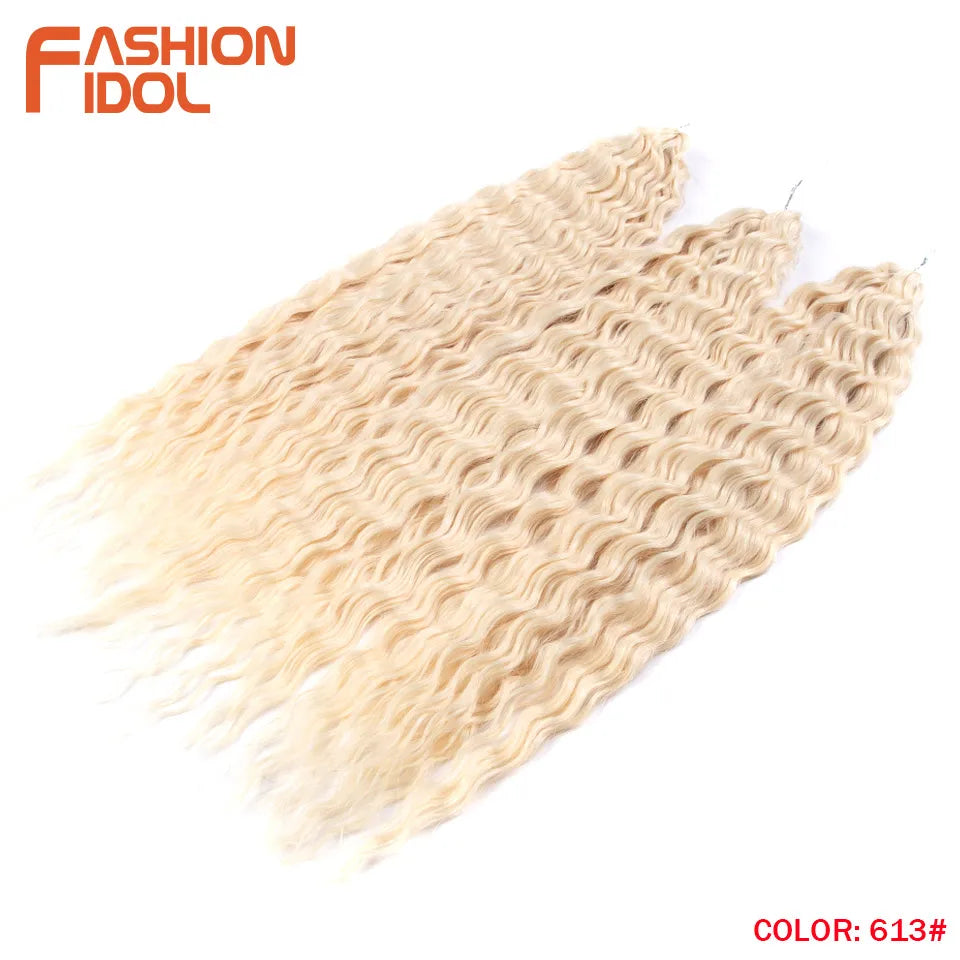 Water Wave Synthetic Crochet Hair 24 Inch - Various Colors Available