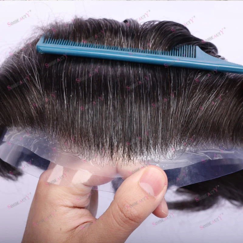 Thin 0.03mm Skin Natural Hairline Vlooped 100% Human Hair Replacement System (Toupee) Various Colors Available
