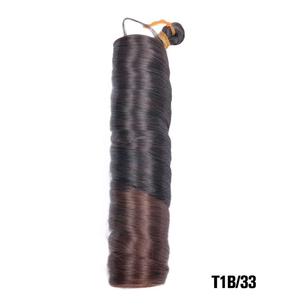Loose French Spiral Curl Synthetic Pre-Stretched Braiding Hair
