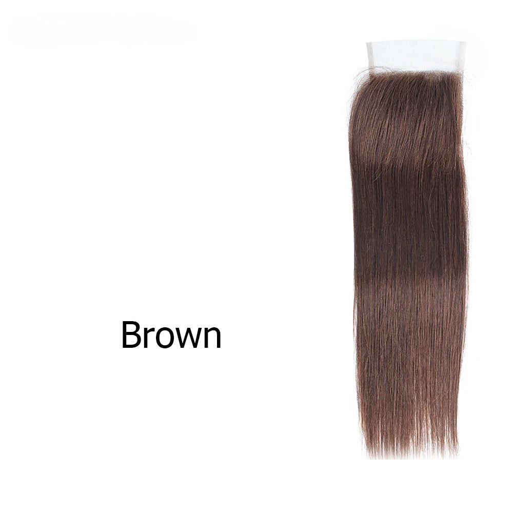 Straight Remy  Human Hair Transparent Lace & Closure - Various Options Available