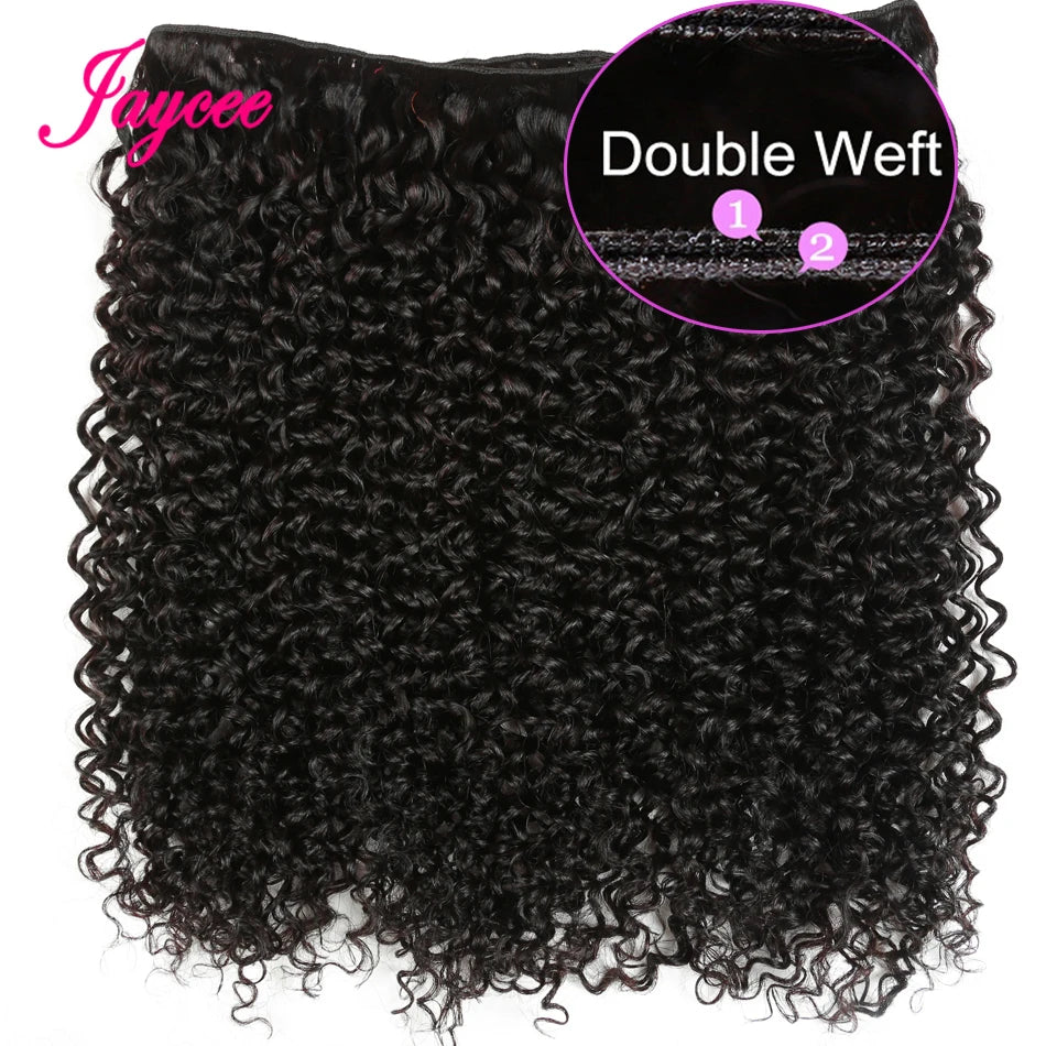 Kinky Curly Hair Raw Indian Hair Bundles In Natural Color